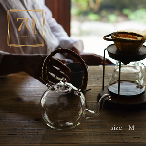 ガラスポット 70周年記念日ノ出ボールポット（日ノ出化学製作所