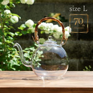 ガラスポット 70周年記念日ノ出ボールポット（日ノ出化学製作所